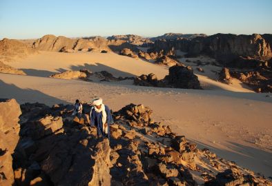 Randonnée dans le Sahara