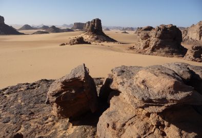 Sahara algérien près de l'oasis de Djanet