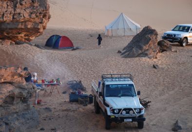 4x4 et Jeep dans le Sahara algérien
