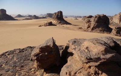 Sahara algérien près de l'oasis de Djanet
