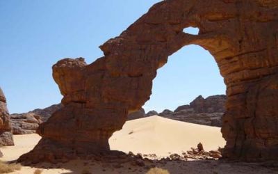 Sahara algérien près de l'oasis de Djanet