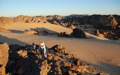 Randonnée dans le Sahara