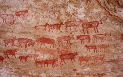 Peinture rupestre dans le sahara algérien