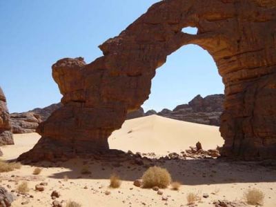 Sahara algérien près de l'oasis de Djanet