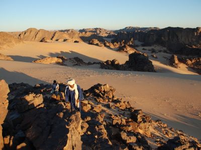 Randonnée dans le Sahara