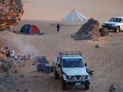 4x4 et Jeep dans le Sahara algérien