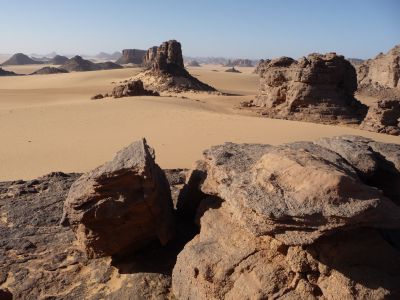 Sahara algérien près de l'oasis de Djanet