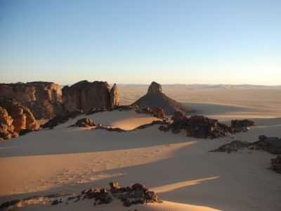 Sahara algérien près de l'oasis de Djanet